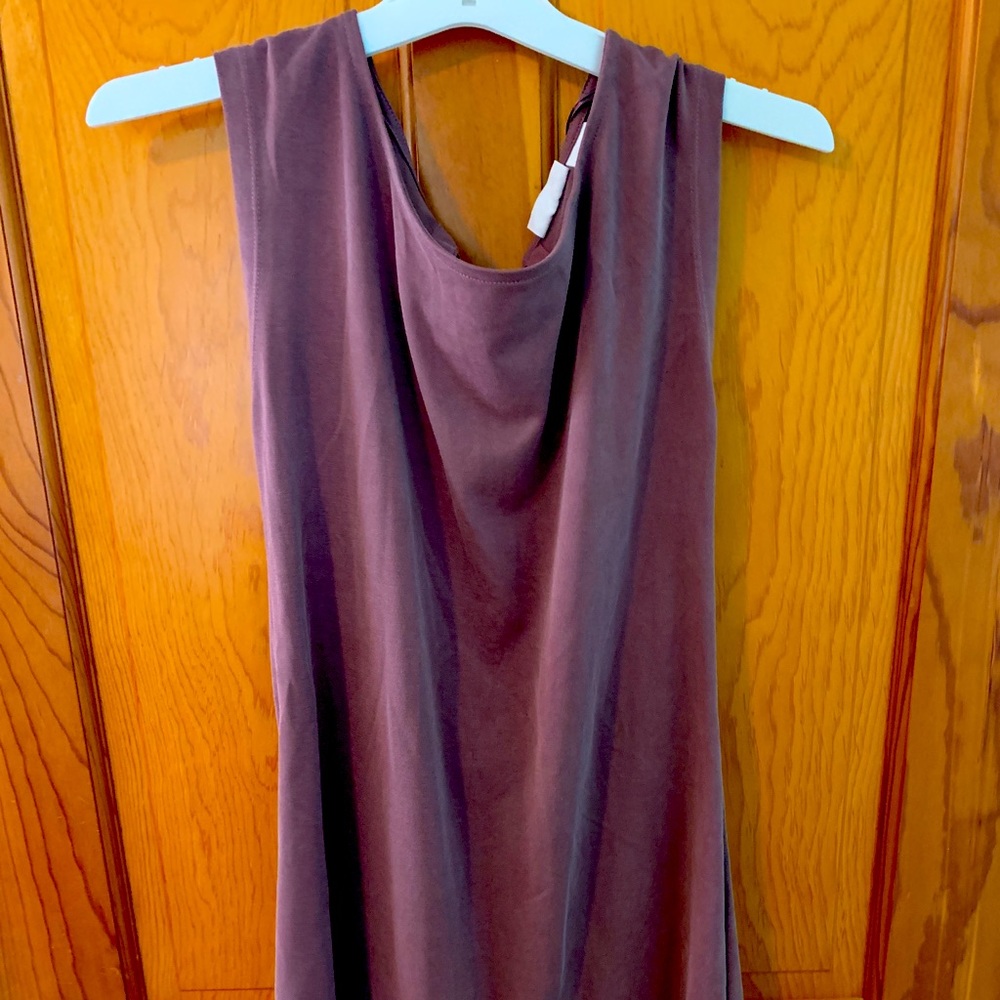 Deep purple straight dress